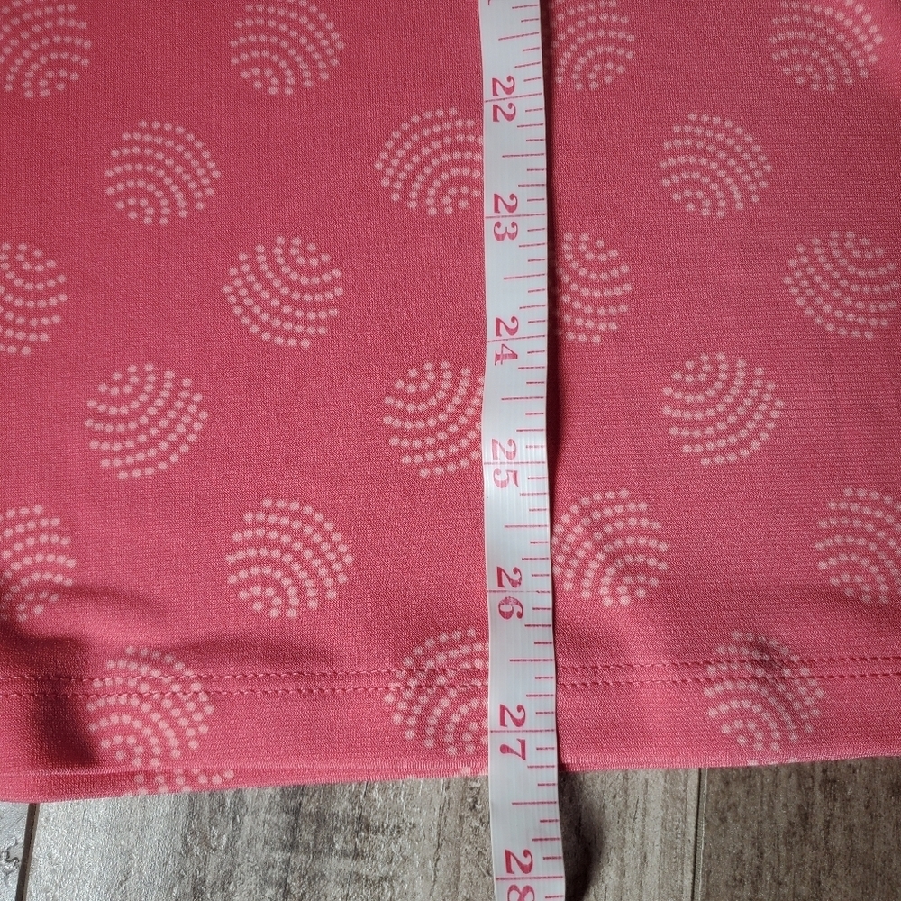 Liz Claiborne Coral Pink Women's Keyhole Blouse with Goldtone Hardware Size XL - Picture 6 of 16